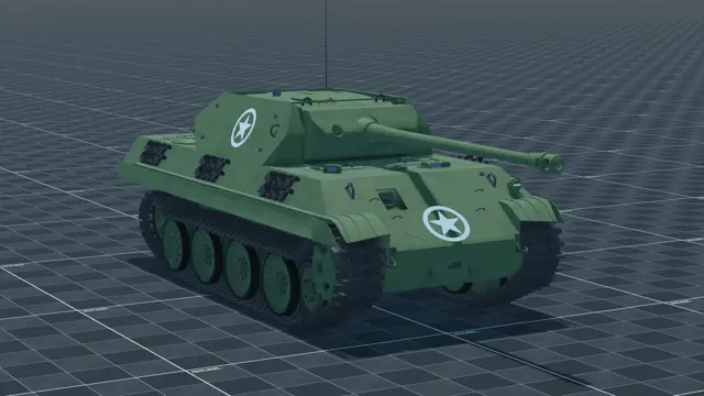Ersatz M10, perspective, in Multicrew Tank Combat