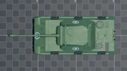 Ersatz M10, top, in Multicrew Tank Combat