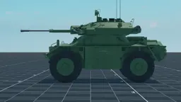 FV721 Fox, left, in Multicrew Tank Combat