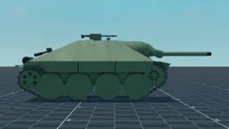 Hetzer, right, in Multicrew Tank Combat