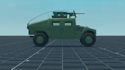 Humvee, right, in Multicrew Tank Combat