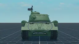 IS-2 1944, back, in Multicrew Tank Combat