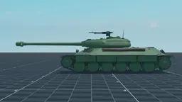 IS-6, left, in Multicrew Tank Combat