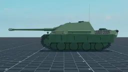 Jagdpanther, left, in Multicrew Tank Combat