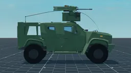 Joint Light Tactical Vehicle, right, in Multicrew Tank Combat