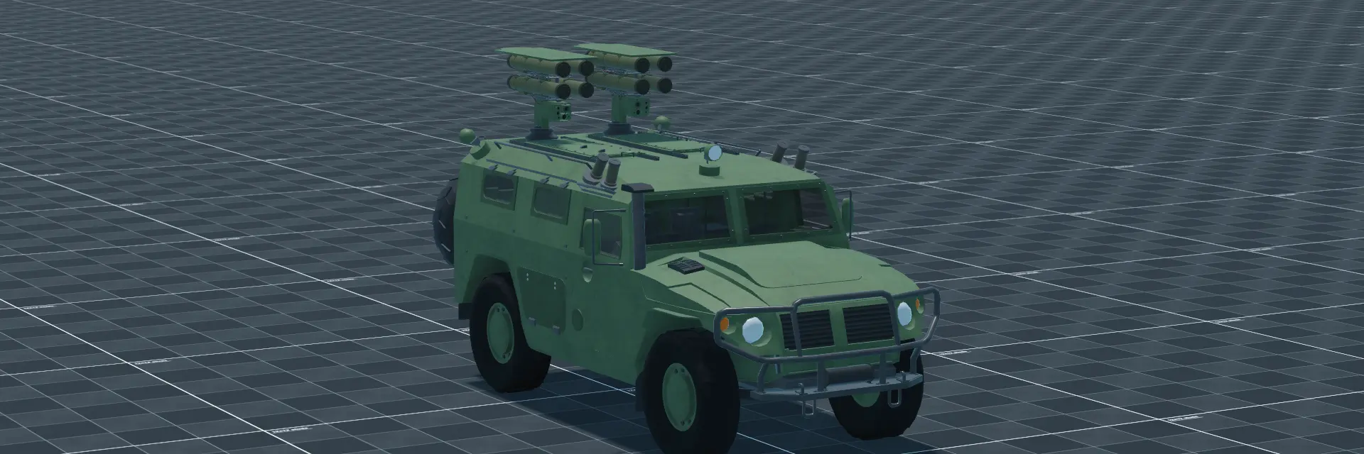 Kornet D GAZ Tigr, perspective banner, in Multicrew Tank Combat