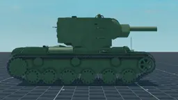 KV-2, right, in Multicrew Tank Combat