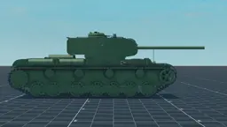 KV-220, right, in Multicrew Tank Combat