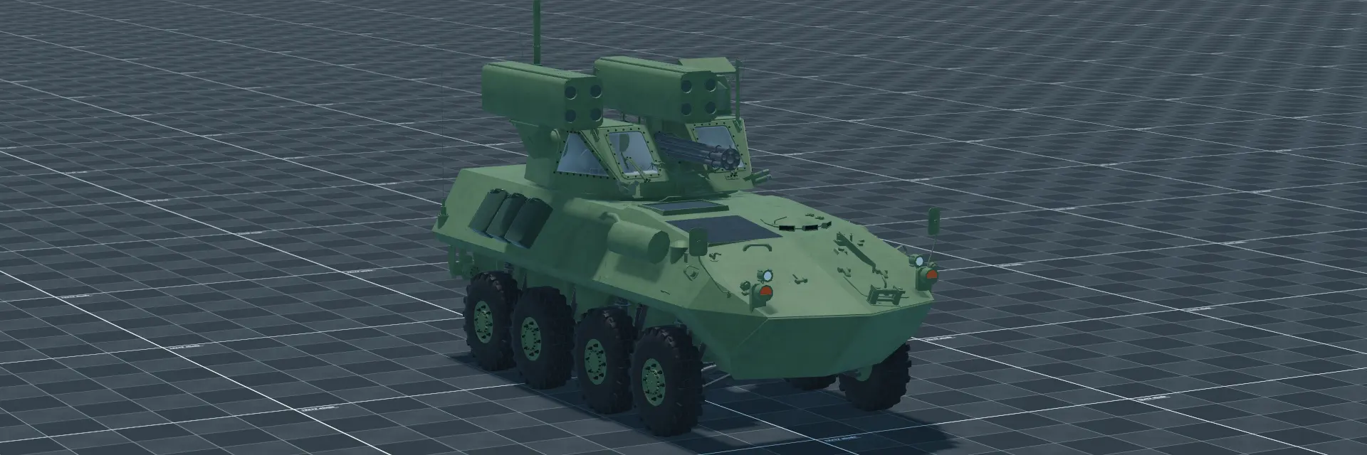 LAV-AD, perspective banner, in Multicrew Tank Combat