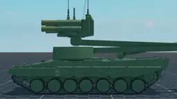Leopard 2 Giraffe, left, in Multicrew Tank Combat