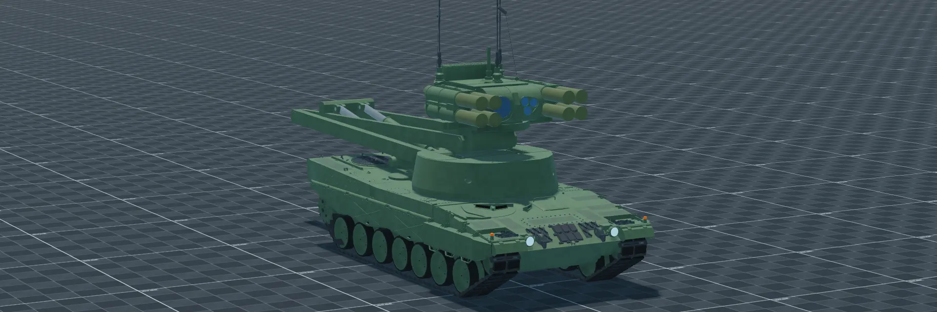 Leopard 2 Giraffe, perspective banner, in Multicrew Tank Combat