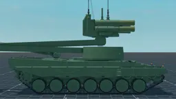 Leopard 2 Giraffe, right, in Multicrew Tank Combat