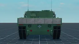 Leopard 2A4 140MM, back, in Multicrew Tank Combat