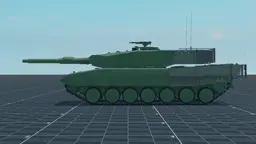 Leopard 2A4 Evolution, left, in Multicrew Tank Combat