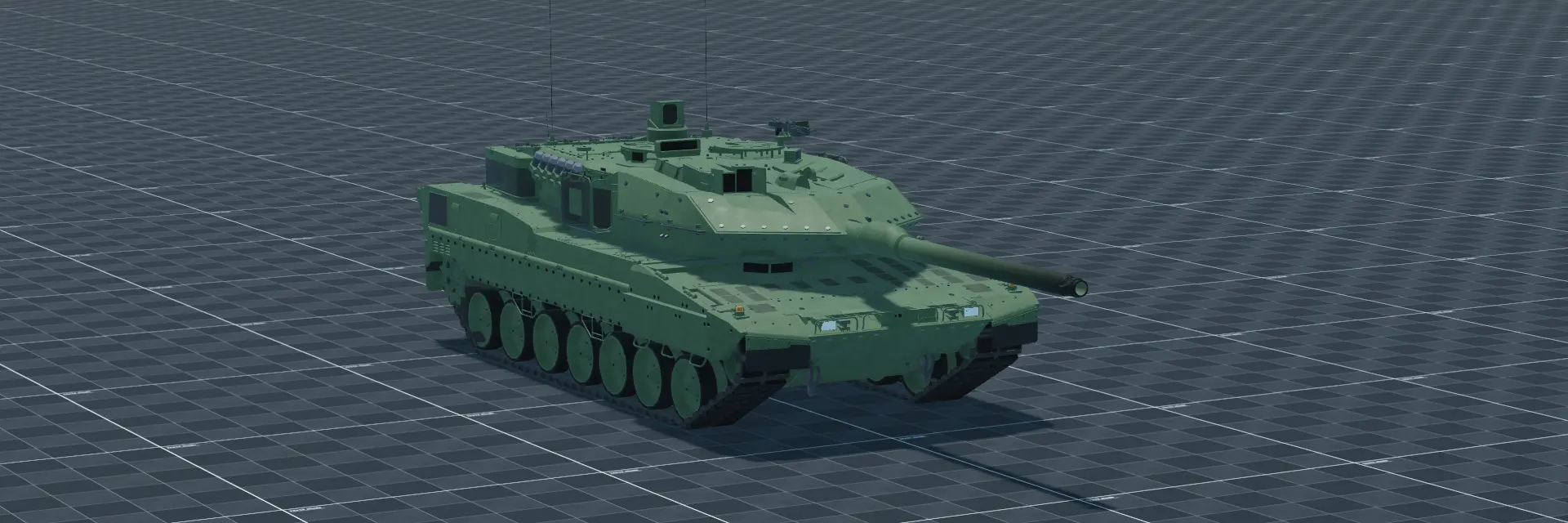 Leopard 2A7V, perspective banner, in Multicrew Tank Combat