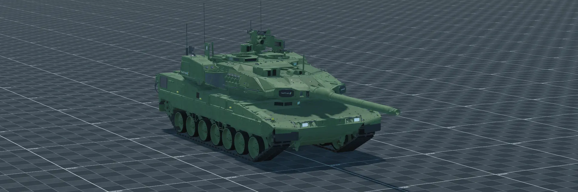 Leopard 2A8DK, perspective banner, in Multicrew Tank Combat