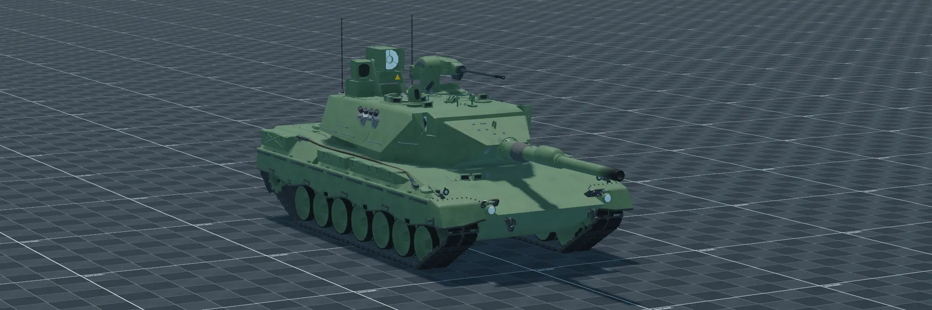Leopard 2K (T11), perspective banner, in Multicrew Tank Combat