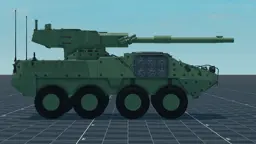 M1128 MGS, right, in Multicrew Tank Combat