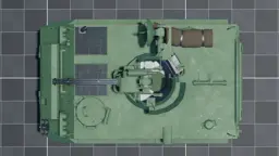 M163, top, in Multicrew Tank Combat