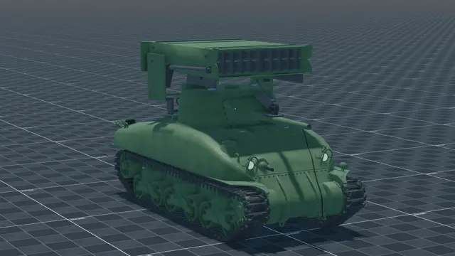 M17 Whizbang, perspective, in Multicrew Tank Combat