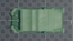 M17 Whizbang, top, in Multicrew Tank Combat