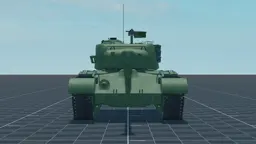 M26 Pershing, front, in Multicrew Tank Combat