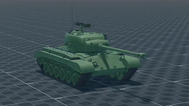 M26 Pershing, perspective, in Multicrew Tank Combat