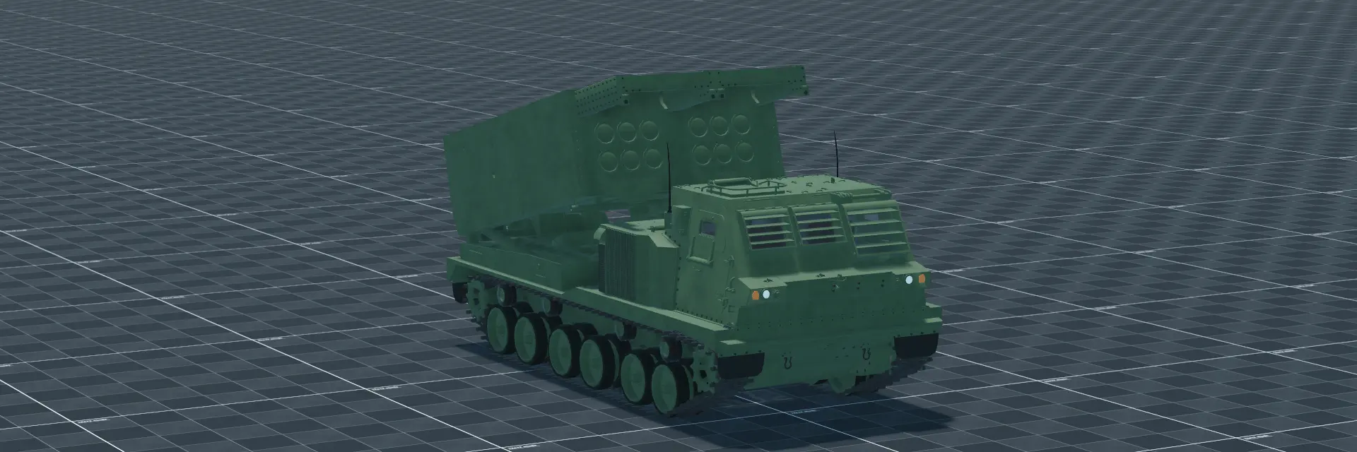 M270 MLRS, perspective banner, in Multicrew Tank Combat
