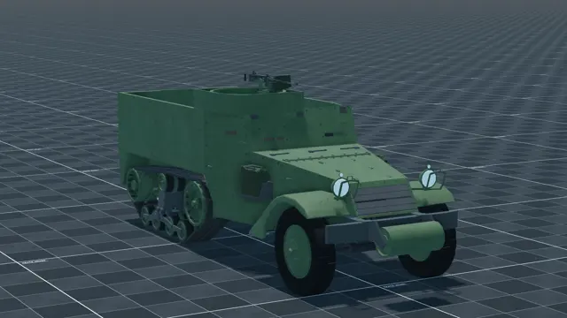 M3A1, perspective, in Multicrew Tank Combat