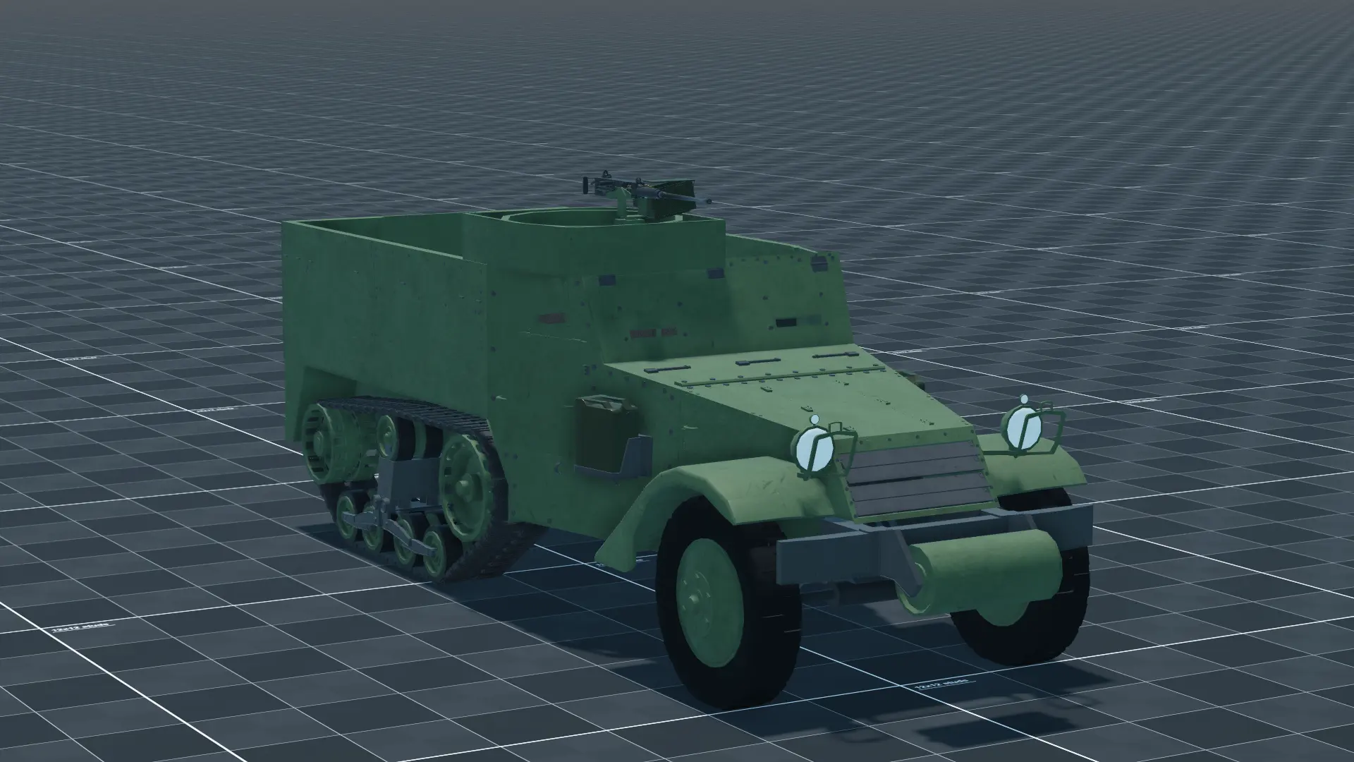 M3A1, perspective, in Multicrew Tank Combat