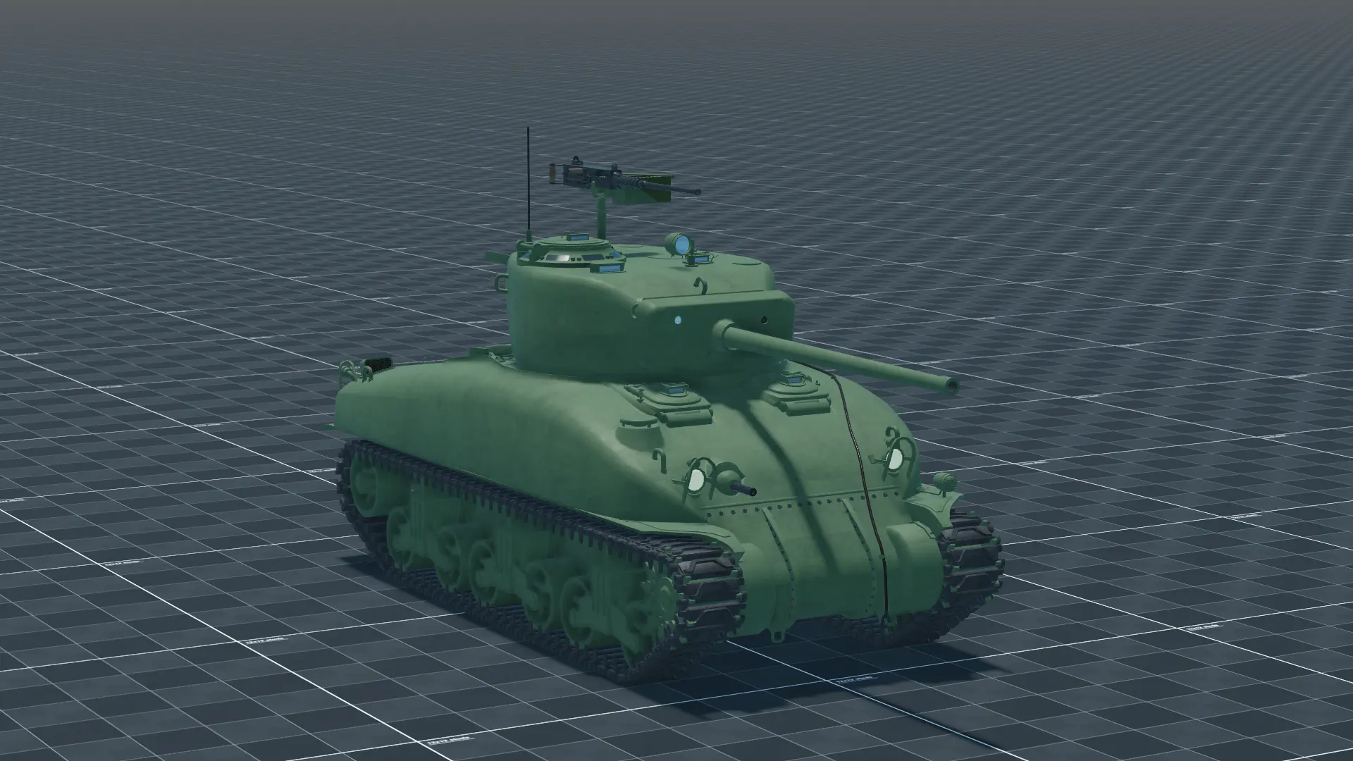 M4A1 (76) Sherman, perspective, in Multicrew Tank Combat