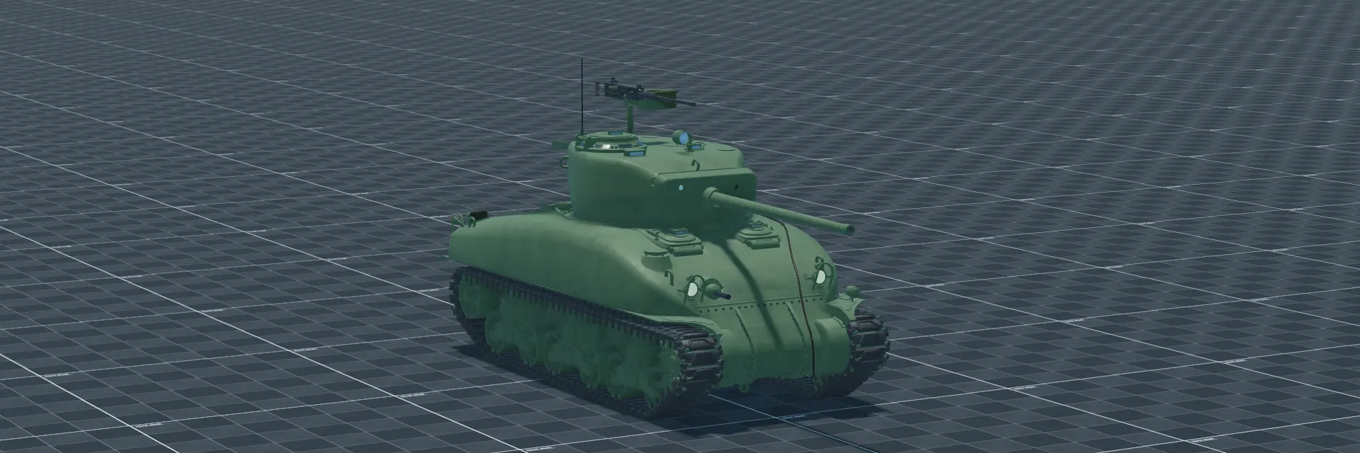 M4A1 (76) Sherman, perspective banner, in Multicrew Tank Combat