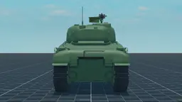 M4A1 Sherman, back, in Multicrew Tank Combat