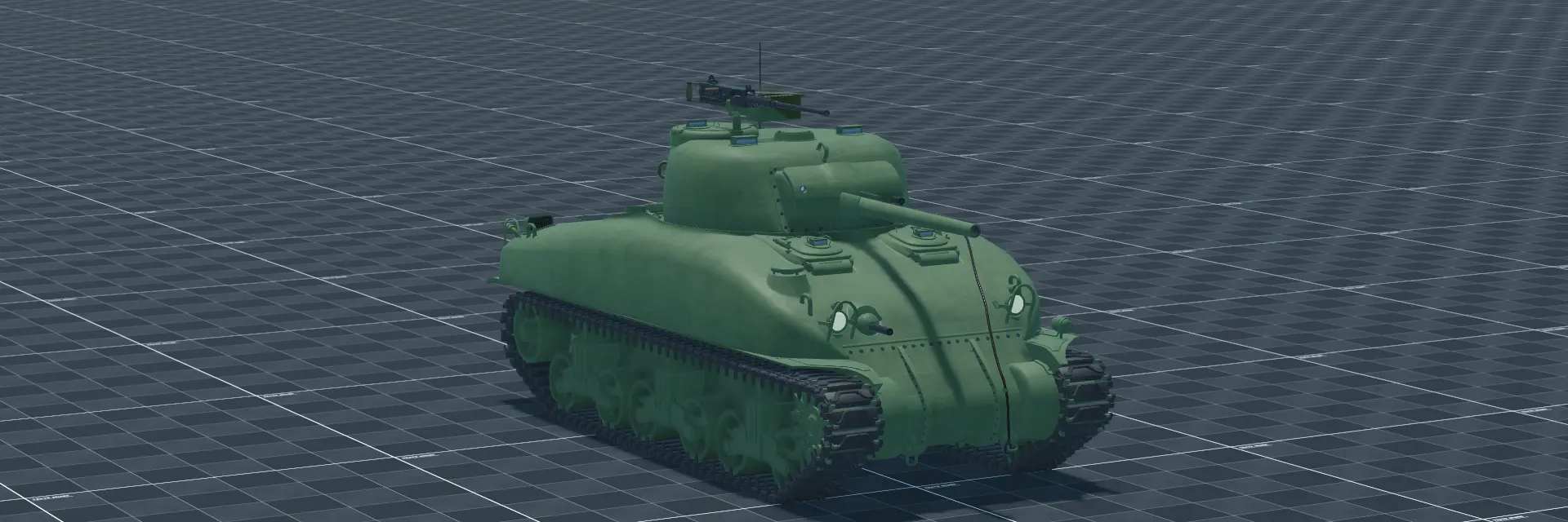M4A1 Sherman, perspective banner, in Multicrew Tank Combat