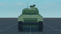 M4A2 Sherman, back, in Multicrew Tank Combat