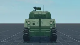 M4A2 Sherman, front, in Multicrew Tank Combat