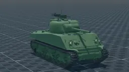 M4A2 Sherman, perspective, in Multicrew Tank Combat