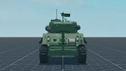 M4A2E8 Sherman, front, in Multicrew Tank Combat