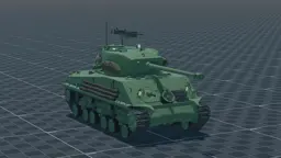 M4A2E8 Sherman, perspective, in Multicrew Tank Combat