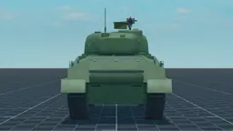 M4A3 (105) Zippo, back, in Multicrew Tank Combat