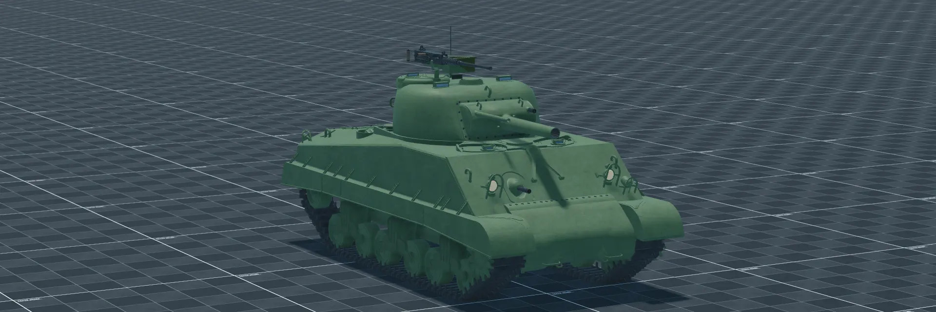 M4A3 (105) Zippo, perspective banner, in Multicrew Tank Combat