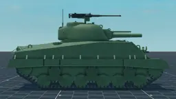 M4A3 (105) Zippo, right, in Multicrew Tank Combat