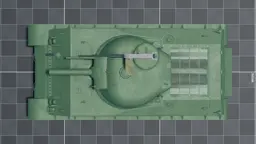 M4A3 (105) Zippo, top, in Multicrew Tank Combat