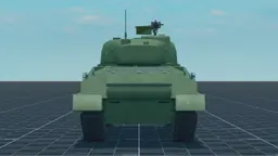 M4A3 (105), back, in Multicrew Tank Combat