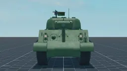 M4A3 (105), front, in Multicrew Tank Combat