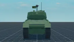 M4A3E2 (75) Jumbo, back, in Multicrew Tank Combat