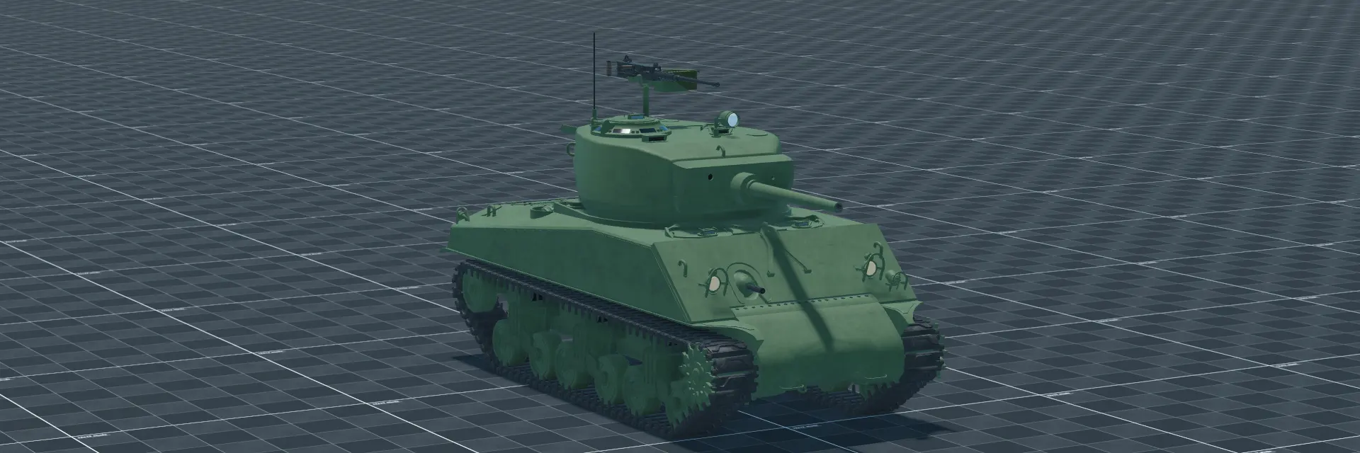 M4A3E2 (75) Jumbo, perspective banner, in Multicrew Tank Combat