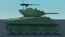 M4A3E2 (75) Jumbo, right, in Multicrew Tank Combat