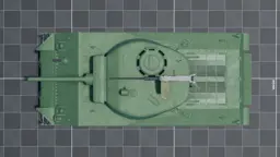 M4A3E2 (75) Jumbo, top, in Multicrew Tank Combat