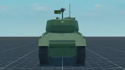 M4A3E2 (76) Jumbo, back, in Multicrew Tank Combat